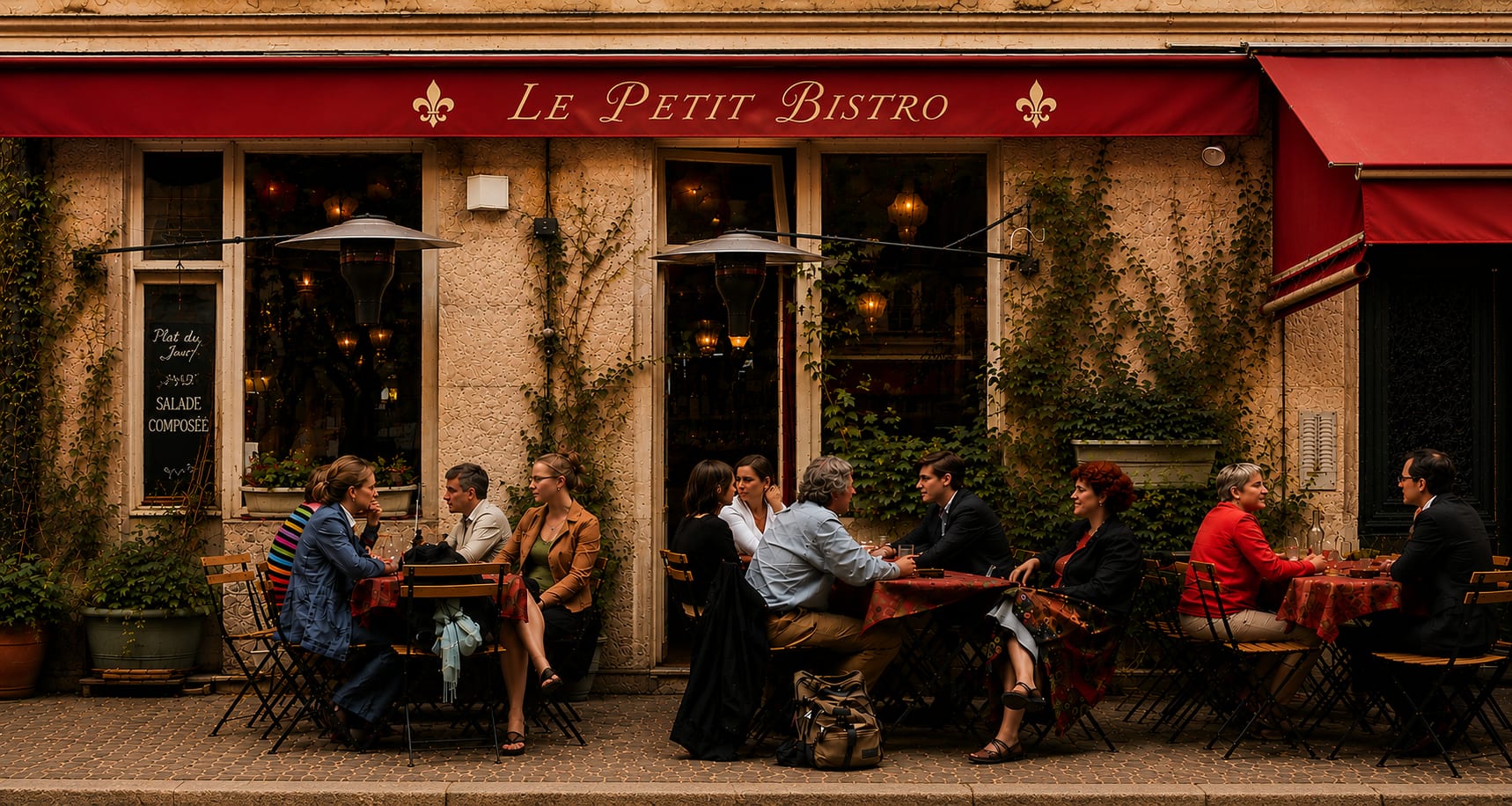 A charming French bistro — the French art of living